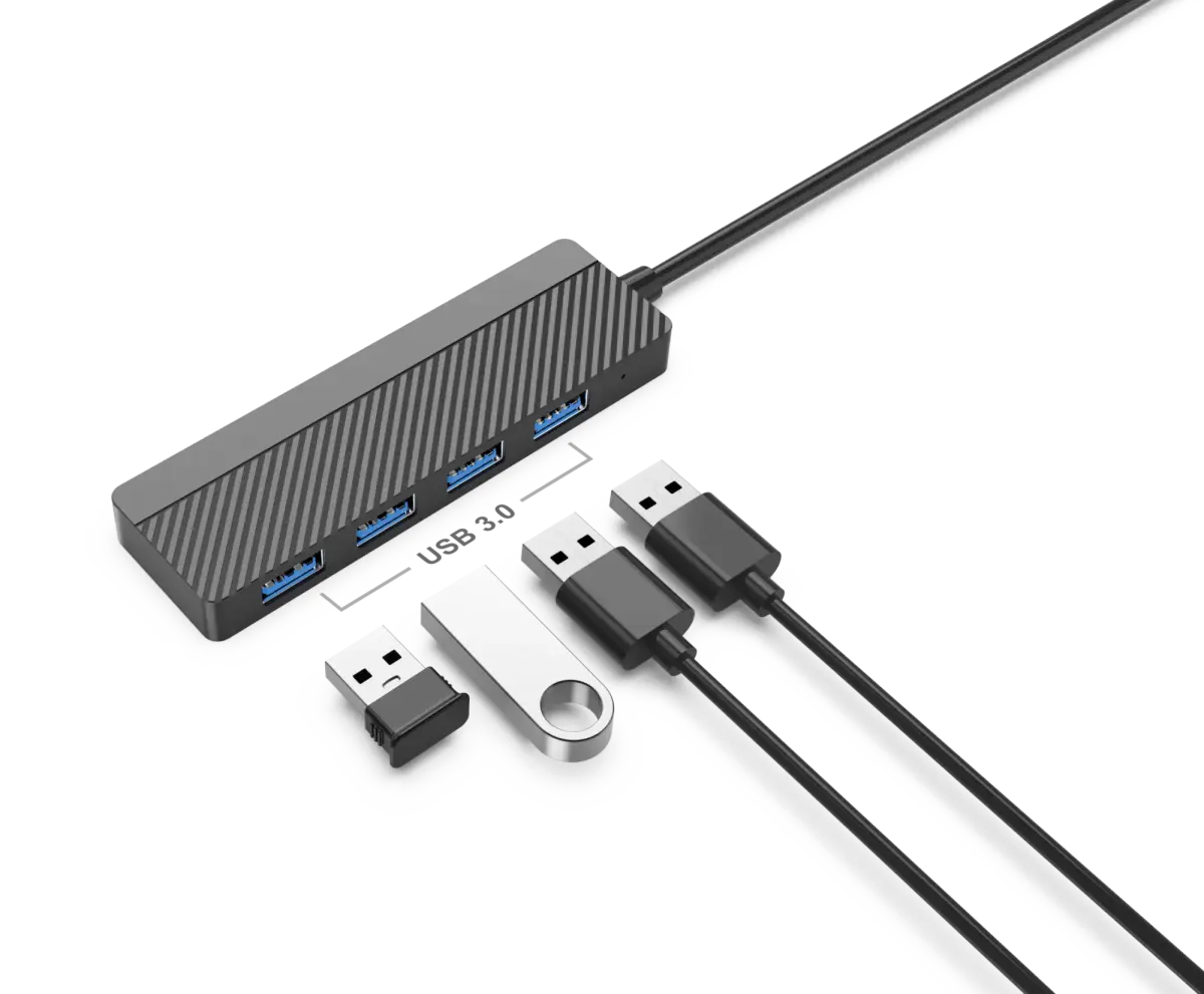 EGA H2 USB hub | USB-C to 4x USB 3.0 | black