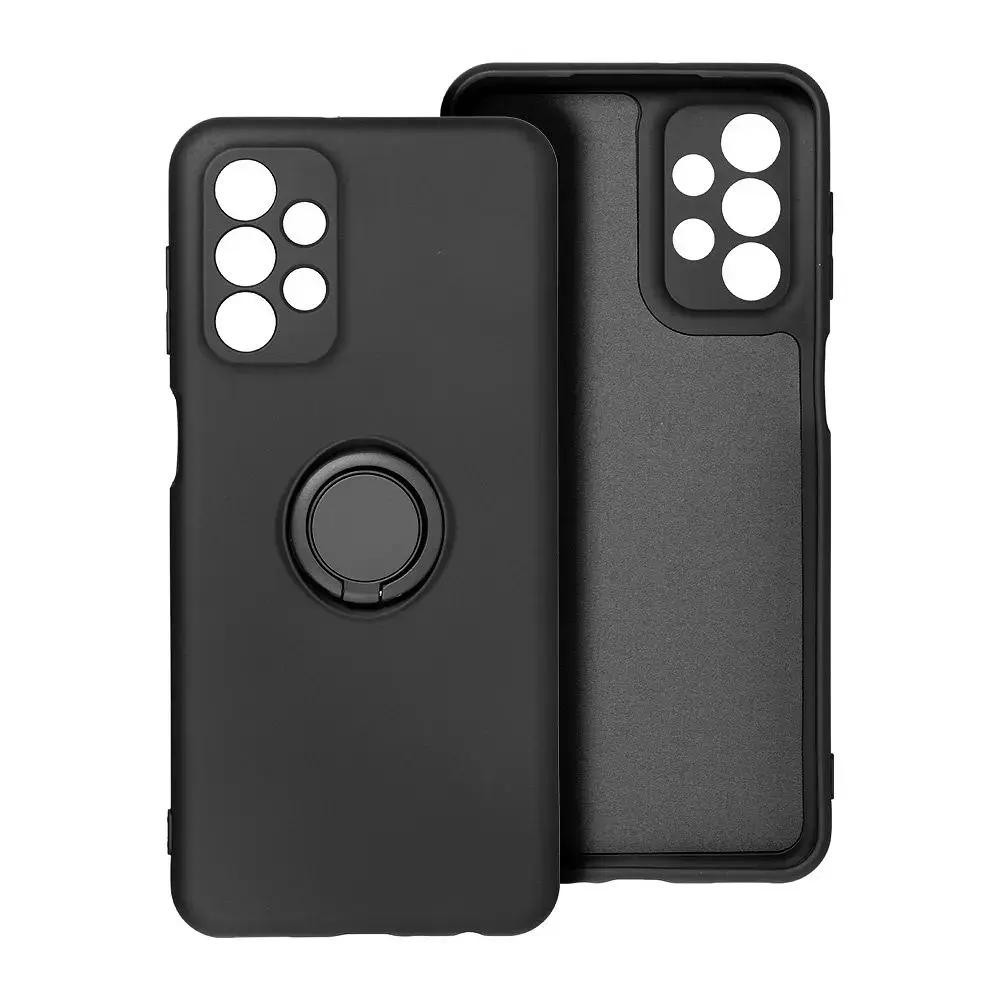 Silicone ring telefono dėklas Samsung Galaxy A27 5G (A276) juodas