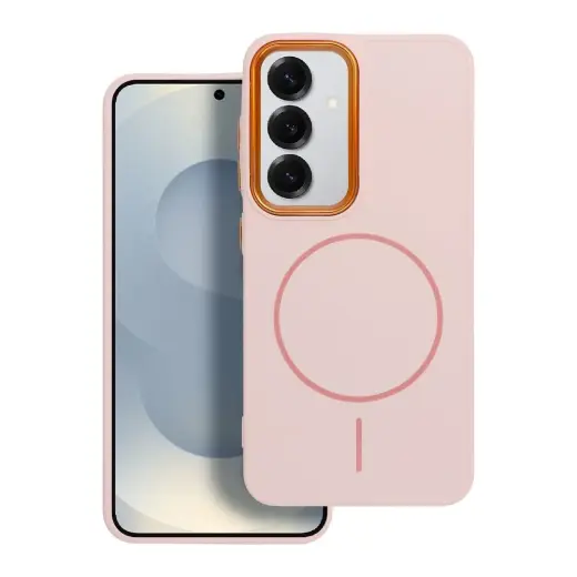 Frame Mag Cover maciņš ar MagSafe atbalstu telefonam Samsung Galaxy A56 (A566) rozā