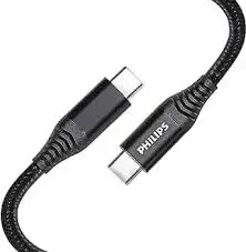 Philips DLC5206C|00 datu pārraides un uzlādes vads | USB-C uz USB-C | 2m | melns