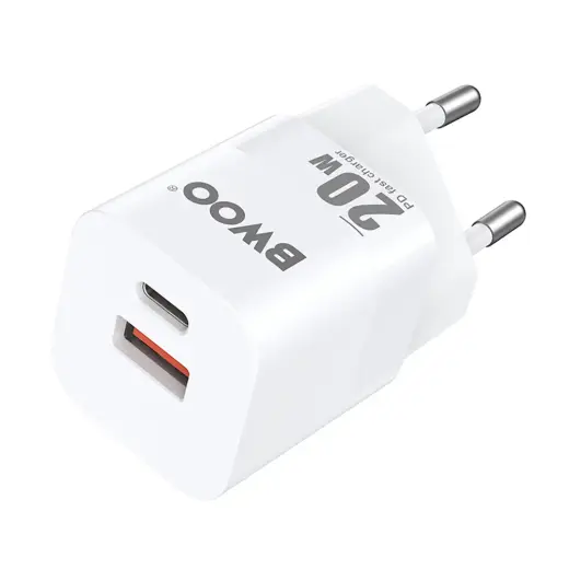 Зарядное устройство BWOO CDA156 | 20W | PD, QC | USB-C, USB-A