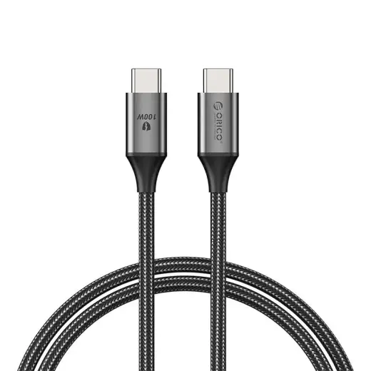 Orico CDX-100CC-BK-BP-IP провод для передачи данных и зарядки | USB-C на USB-C | 100W | 1m | черный