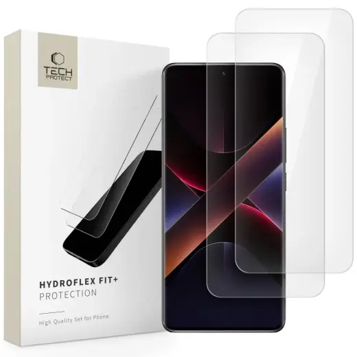 TECH-PROTECT HYDROGEL FILM HYDROFLEX FIT+ 2-PACK XIAOMI REDMI NOTE 14 PRO 5G | 14 PRO+ PLUS 5G | POCO X7 5G CLEAR