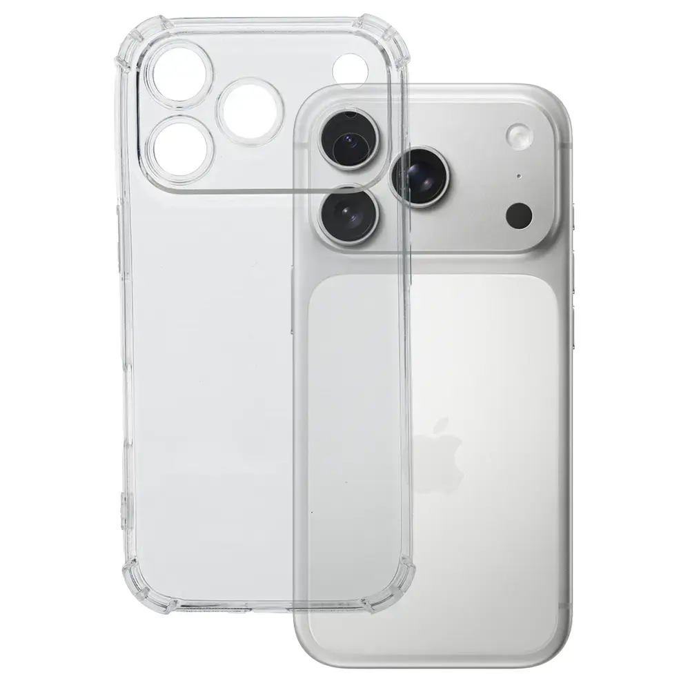 Clin Anti Shock 1.5mm maciņš telefonam iPhone 17 Pro Max caurspīdīgs