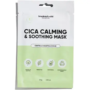 Breakout+aid Cica Calming & Soothing Mask - Zklidňující maska 34.0g