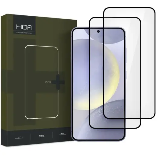 HOFI GLASS PRO+ grūdintas stiklas telefonui Samsung Galaxy S25 Plus, juodas