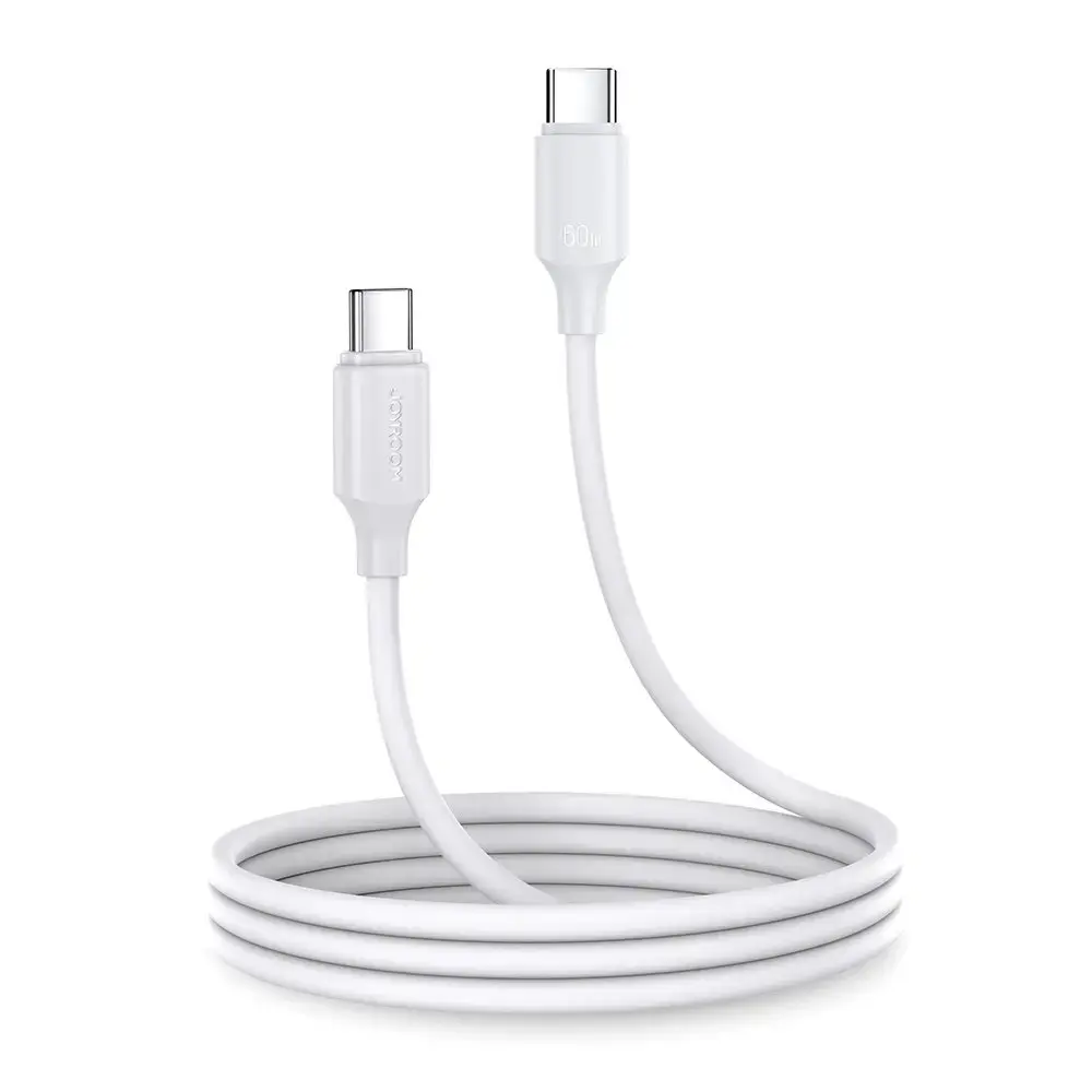 Joyroom S-CC060A9 duomenų perdavimo ir įkrovimo laidas | USB-C į USB-C | 60W | 1m | baltas