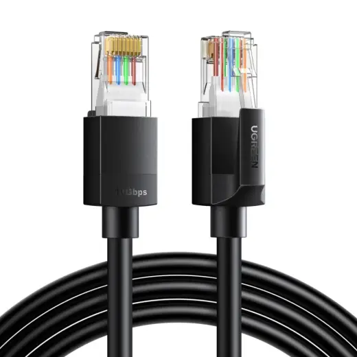 Ugreen Ethernet LAN tīkla kabelis | Cat6a | UTP | 10Gbps | 5m | melns