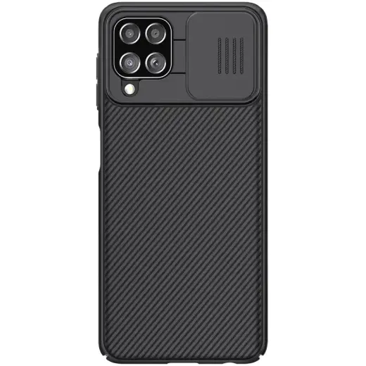 Nillkin CamShield Hard чехол для телефона Samsung Galaxy A22 4G (A225) чёрный (с защитой камеры)