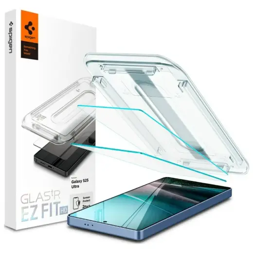 Защитное стекло Spigen EZ FIT HD для Samsung Galaxy S25 Ultra (S938) с аппликатором (2 шт.)