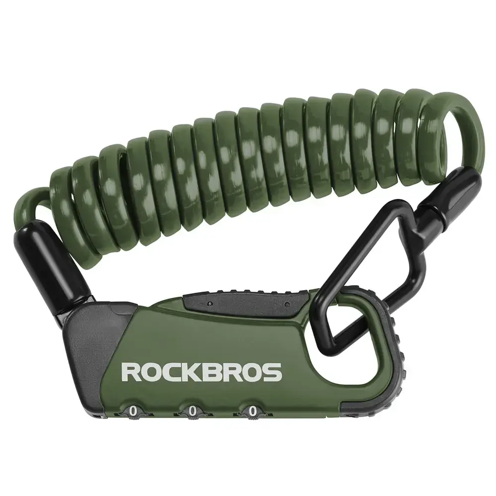 Rockbros RBK6N Combination Bike Lock - Green