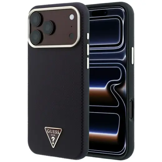 Guess Kevlar Triangle Logo maciņš ar MagSafe atbalstu telefonam iPhone 18 Pro Max | iPhone 17 Pro Max sarkans
