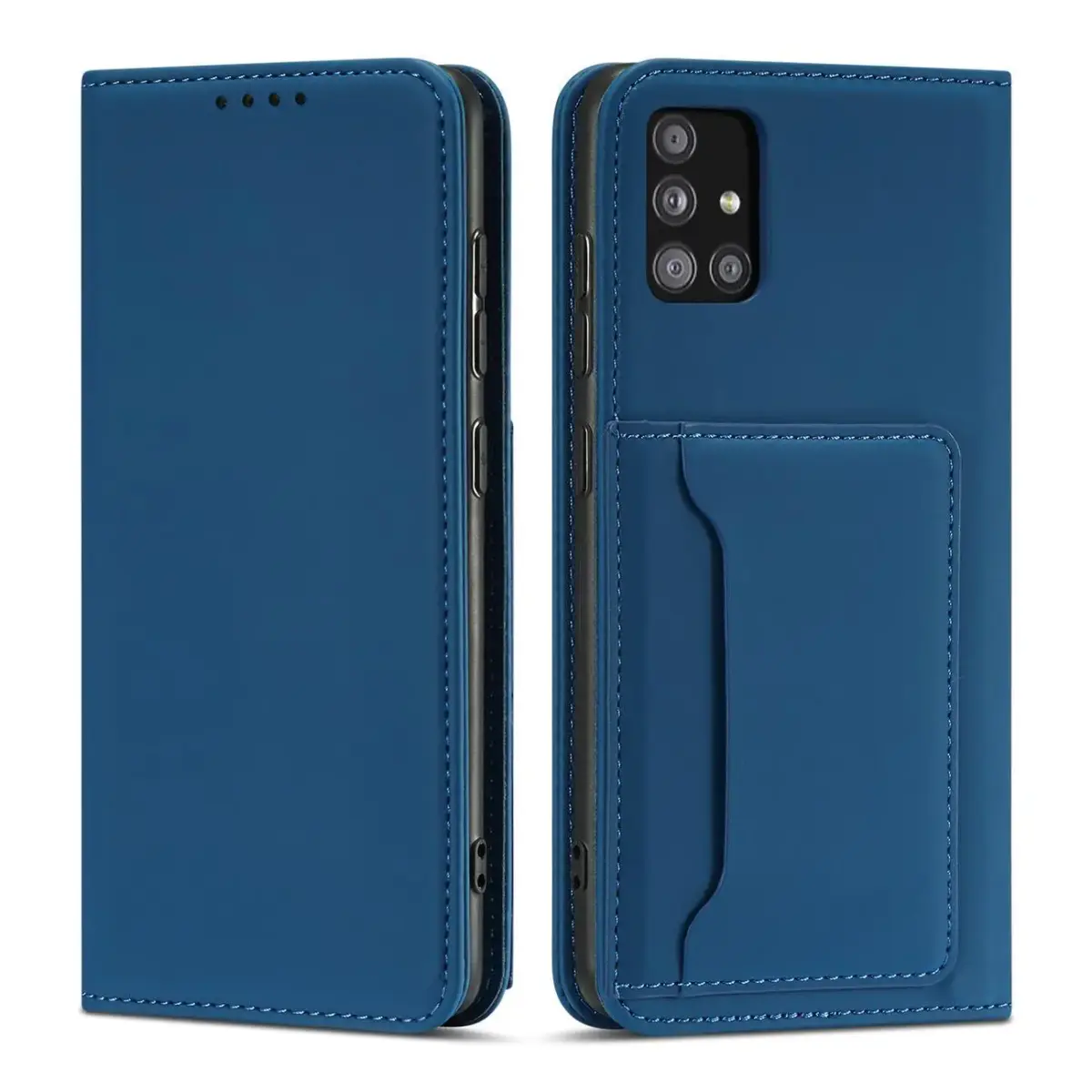 Fusion Magnet Card telefoni ümbris Samsung Galaxy A34 (A346) sinine