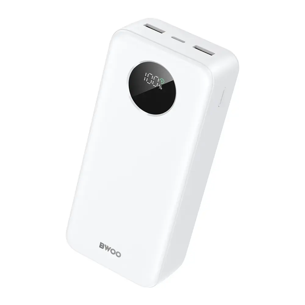 BWOO Power Bank | 30,000 mAh | 22.5W | LED Display | white