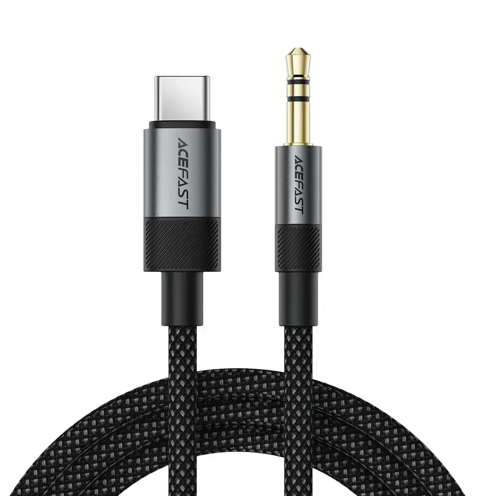 Acefast J11 USB-C to 3.5mm mini jack cable 1m - black