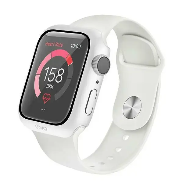 UNIQ Nautic smartwatch case for Apple Watch Series 4/5/6/SE (40 mm) | with built-in glass | white