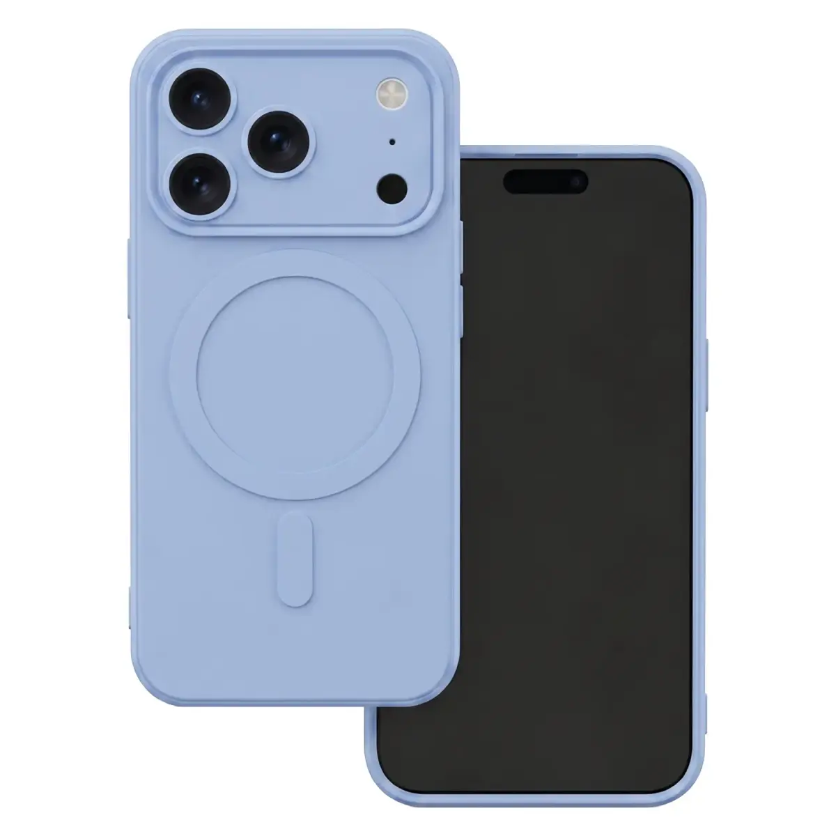 Simple Color Mag telefono dėklas su MagSafe palaikymu iPhone 17 Pro Max | iPhone 18 Pro Max mėlynas