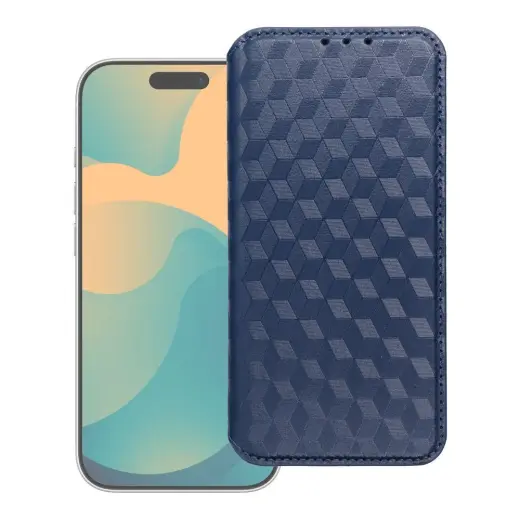 Flip case for Motorola G37 POWER Cubic Book blue