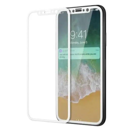 Fusion pilnam ekrānam aizsargstikls telefonam iPhone X | iPhone XS | iPhone 11 Pro balts