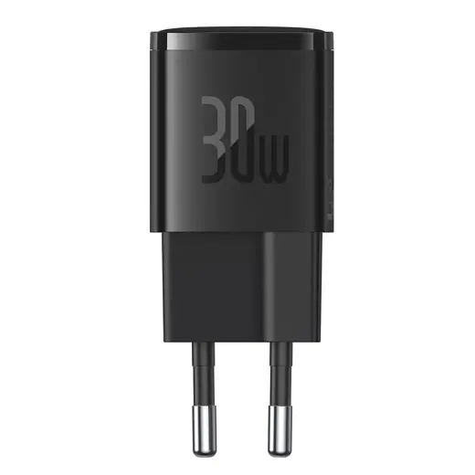 Baseus Cube Pro tīkla lādētājs | 30W | GaN | USB-C | melns