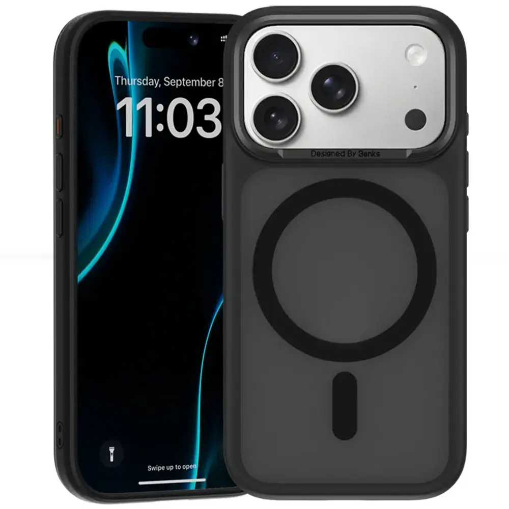 Benks Magnetic Mist Case Metal Frame (C.K.FF.AP.BK.0072) for Iphone 18 Pro/17 Pro black (Camera Control Button)