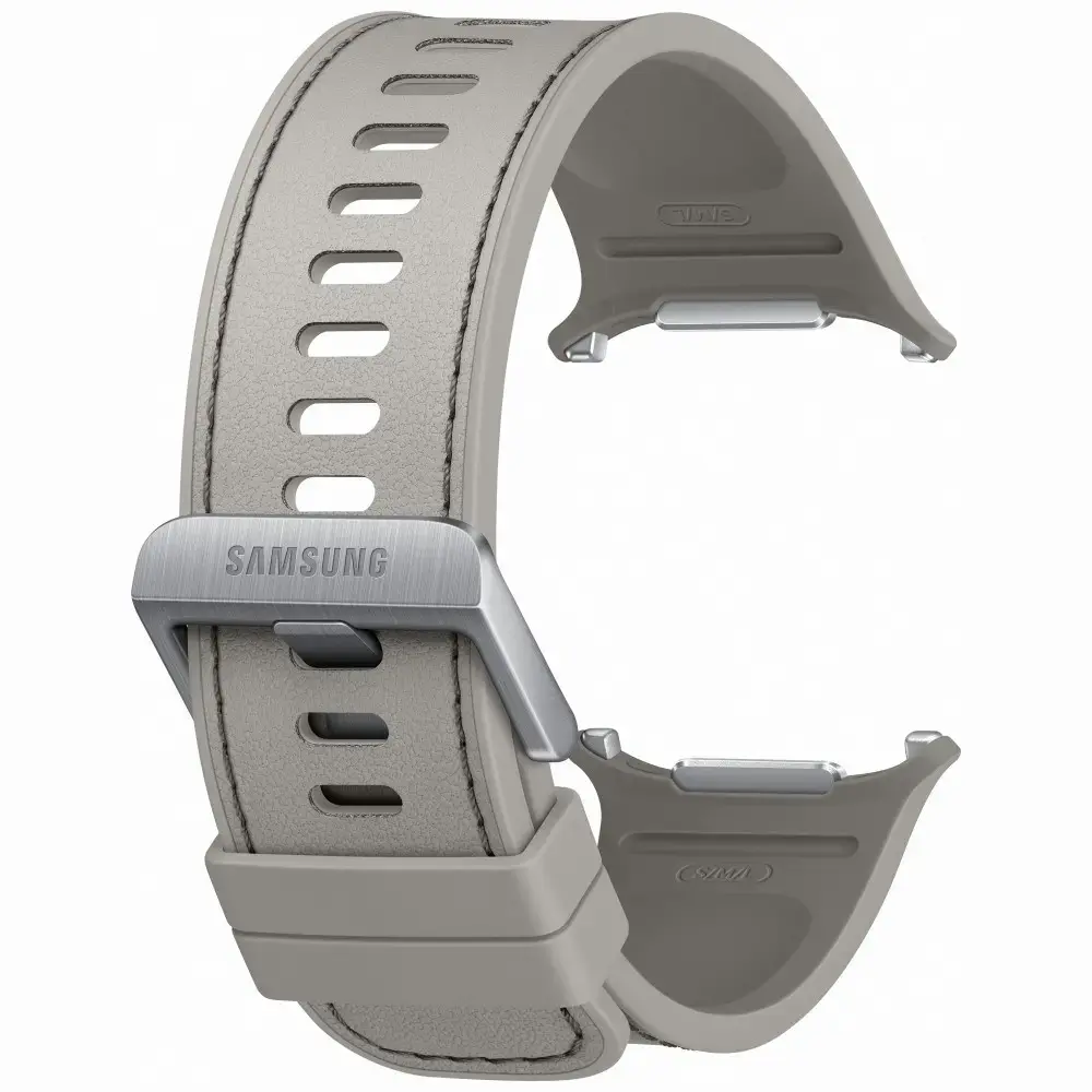 Samsung Peakform smartwatch strap for Galaxy Watch Ultra 2 | Artificial leather | silver