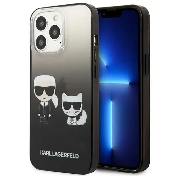 Karl Lagerfeld KLHCP13LTGKCK Gradient Ikonik Karl & Choupette telefoni ümbris iPhone 13 Pro | iPhone 13 must