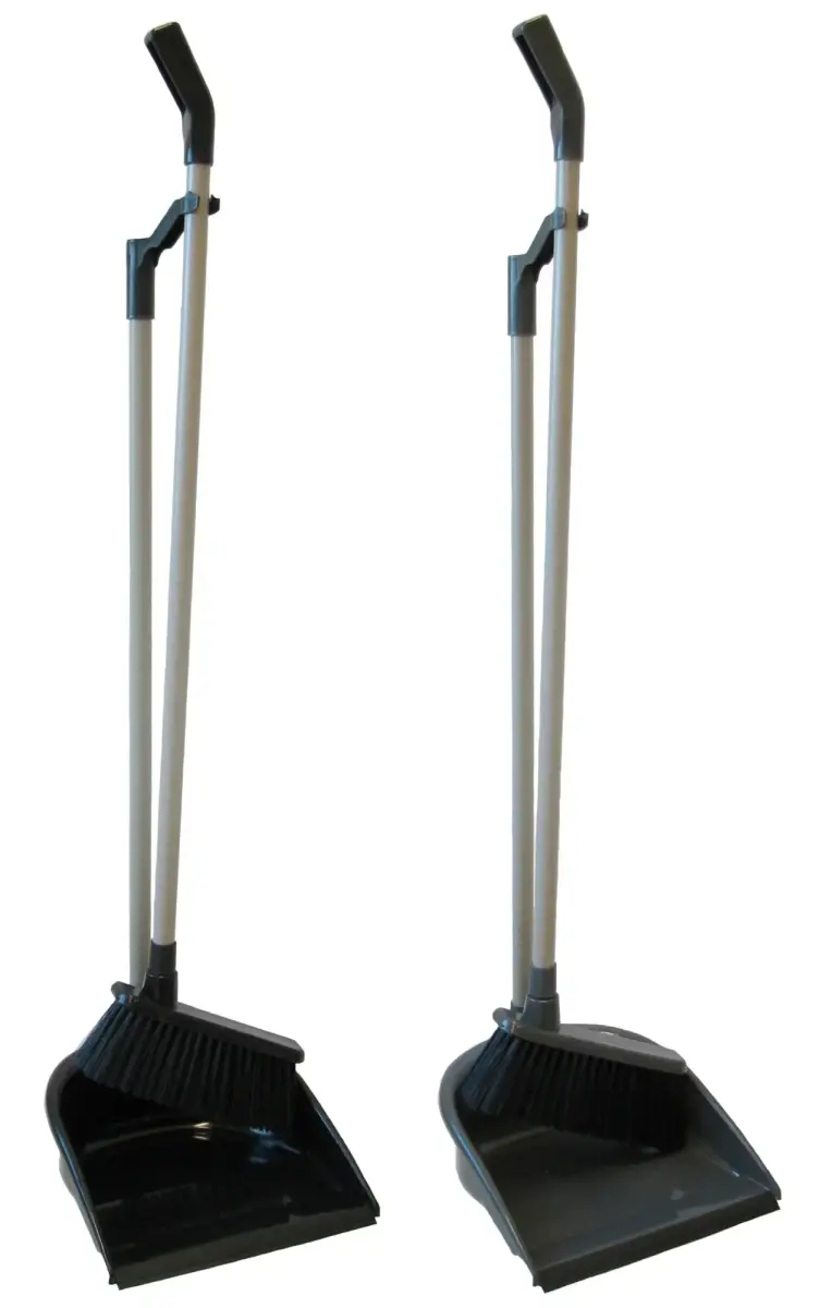 Long-handled brush for scooping