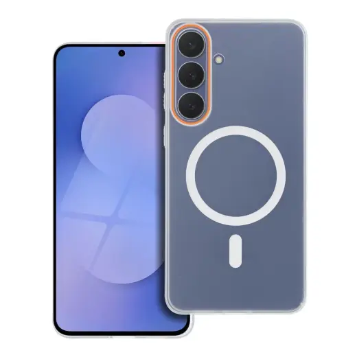 Case GO ORANGE compatible with MagSafe for XIAOMI Redmi 15 4G / 15 5G transparent