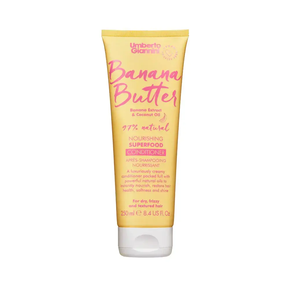 Umberto Giannini, Banana Butter, Vegan & Cruelty-Free & Natural Ingredients, Hair Conditioner, Nourishing & Moisturising, 250 ml