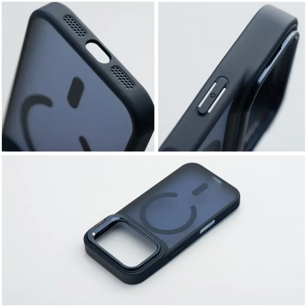 Forcell F-Protect Smoke Hybrid Premium telefono dėklas su MagSafe palaikymu iPhone 17 Pro Max | iPhone 18 Pro Max tamsiai mėlynas