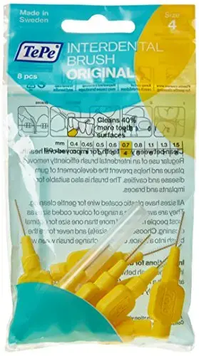 TePe Interdental Brushes Original Yellow 8 X 0.7mm Brushes