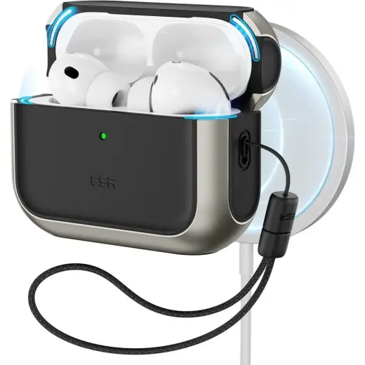 ESR ORBIT HALOLOCK MAGSAFE APPLE AIRPODS PRO 3 TITANIUM