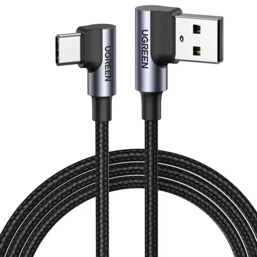 UGREEN US176 datu pārraides un uzlādes vads | USB-C uz USB-A | 15W | 3m | melns