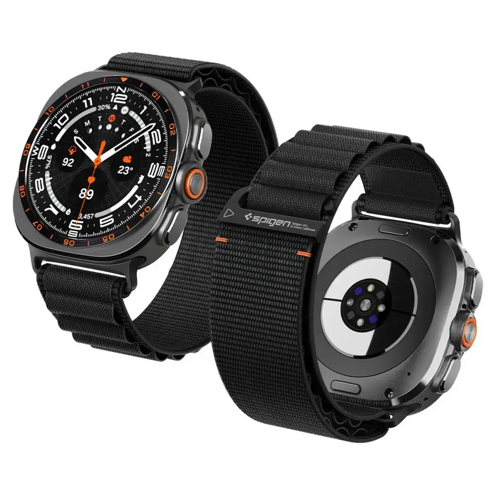 Spigen WBF1 nutikella rihm Galaxy Watch Ultra (47 mm) jaoks | must