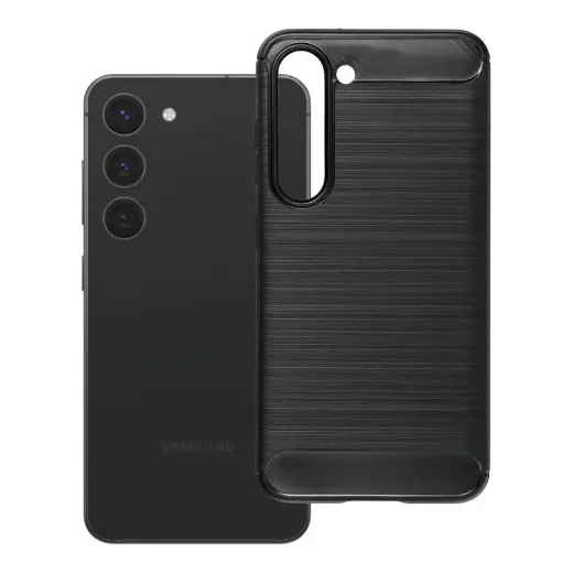 Carbon 2.0 telefono dėklas Samsung Galaxy S23 (S911) juodas