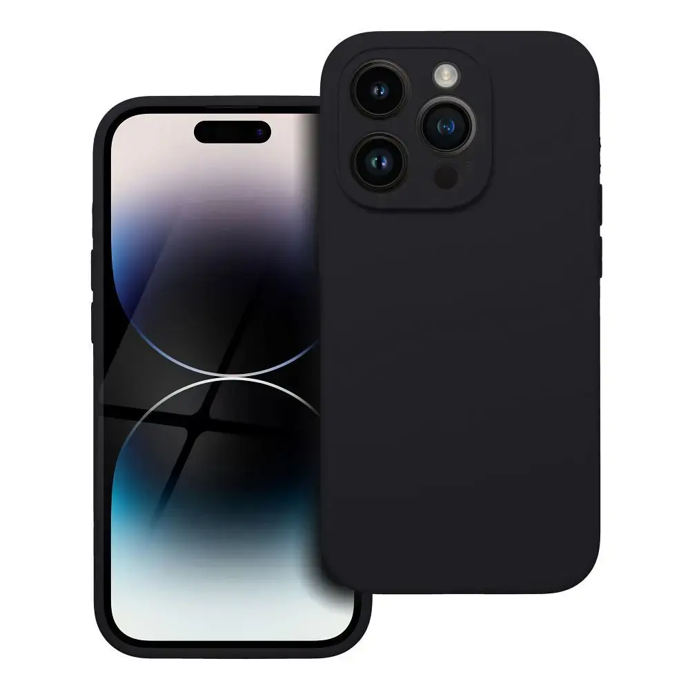 Case for iPhone 14 PRO Silicone 2mm (camera protection) black