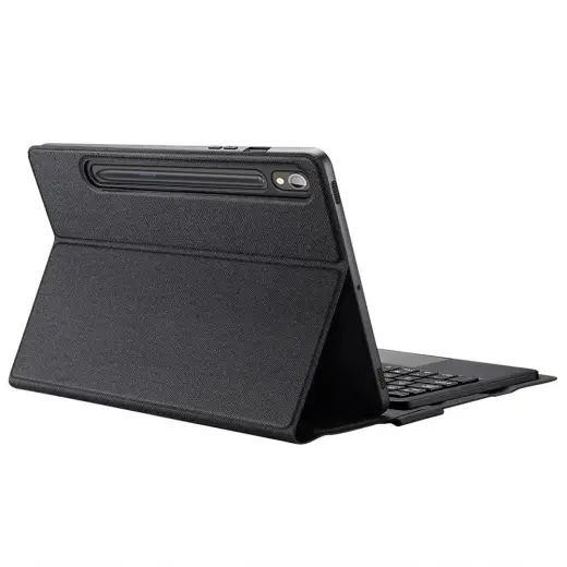 Dux Ducis TK Foldable tahvelarvuti ümbris klaviatuuriga Galaxy Tab S9 | Galaxy Tab S9 FE | Galaxy Tab S10 FE must