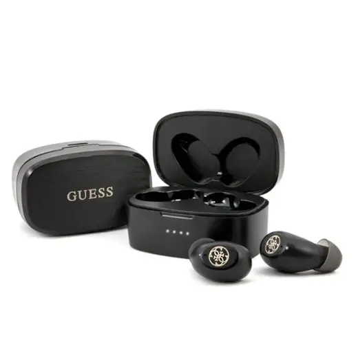 Guess Bluetooth austiņas TWS GUTWSJL4GBK melnas 4G