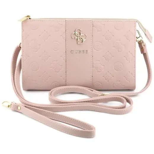 Phone bag Guess Peony 4G &      Classic Logos Stripe pink