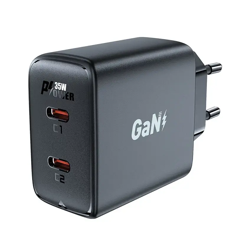 Acefast A49 travel charger | 35W | GaN, PD | USB-C | black