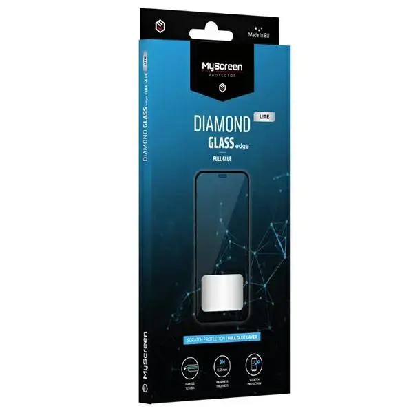 MS Diamond Glass Edge Lite tempered glass for phone Redmi Note 11 | Redmi Note 11s Full Glue black