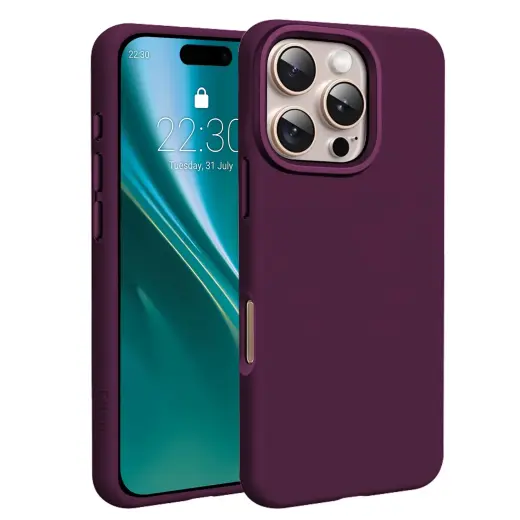 Etteri Silicone чехол с поддержкой MagSafe для телефона iPhone 16 Pro красный