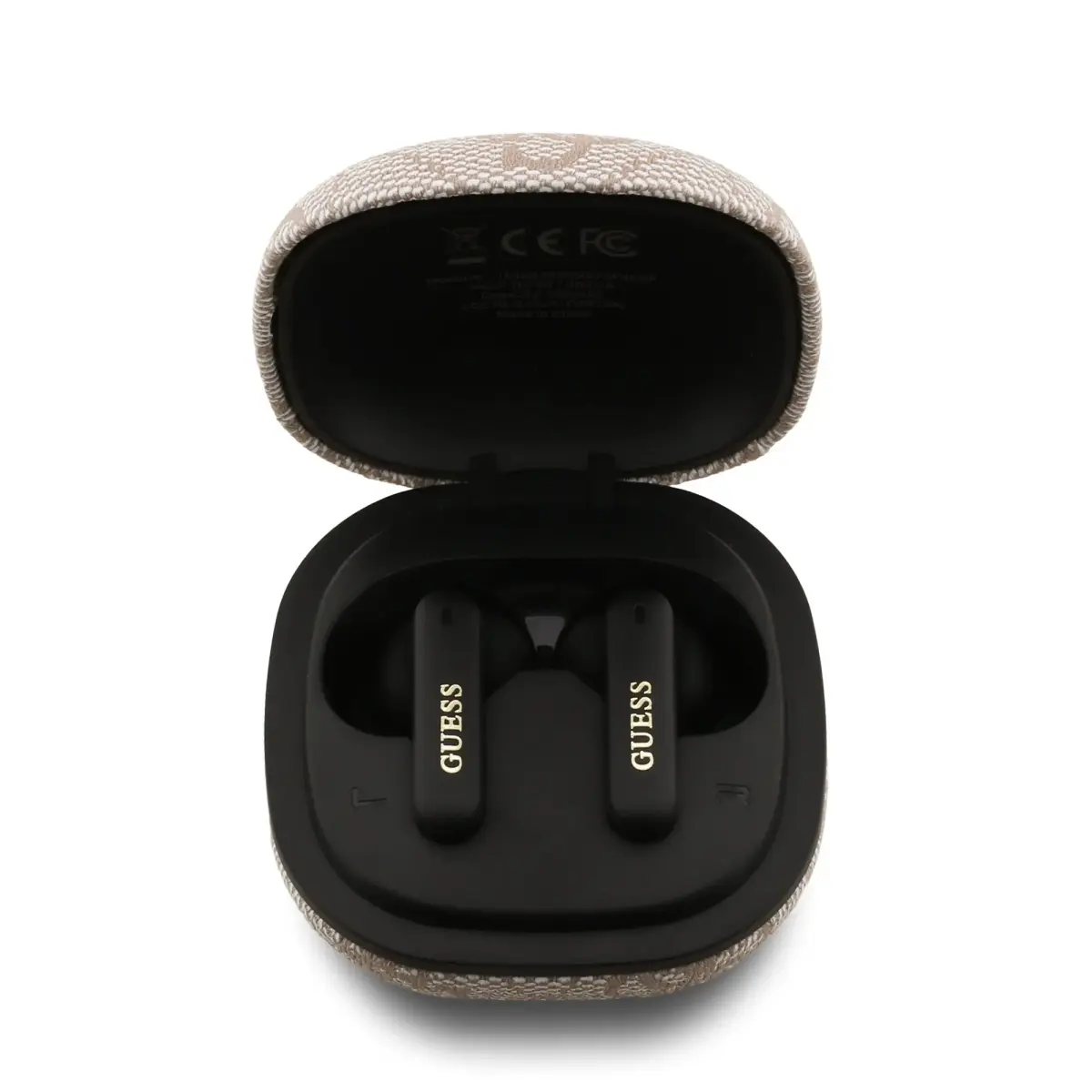Guess PU 4G Script Logo ENC TWS Wireless Earphones Pink