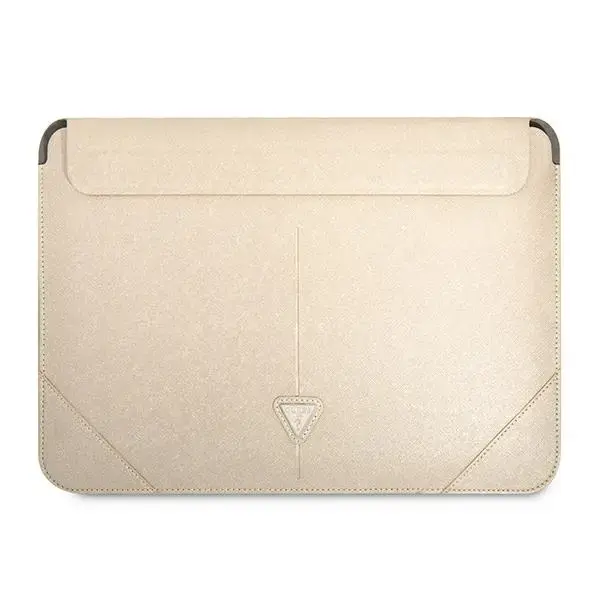 Guess Saffiano Triangle Logo laptop sleeve 13"/14" beige