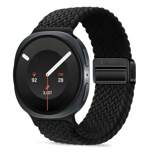 Tech-Protect NylonMag viedpulksteņa siksniņa priekš Galaxy Watch 8/9/Classic (40/44/46 mm) | neilons | melna