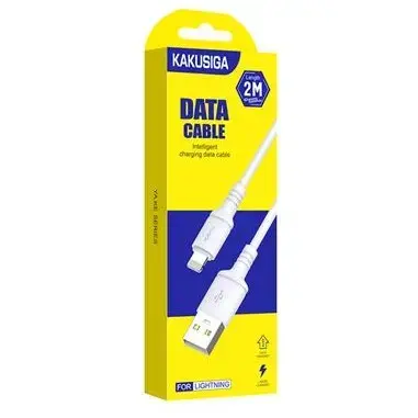 KAKUSIGA KSC-421 datu pārraides un uzlādes vads | USB-A uz Lightning | 15W | 2m | balts