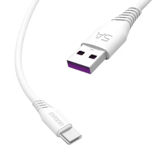 Dudao L2T datu pārraides un uzlādes vads | USB-A uz USB-C | 25W | 2m | balts