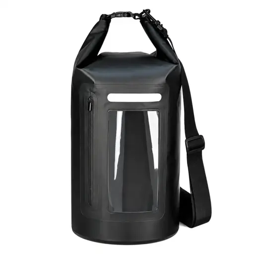 WNA-15L waterproof bag for a 15 l sup kayak with an RFID blocking divider - black
