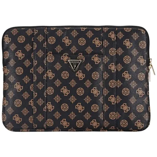 Bag Guess Sleeve 14" Peony Pocket Triangle black